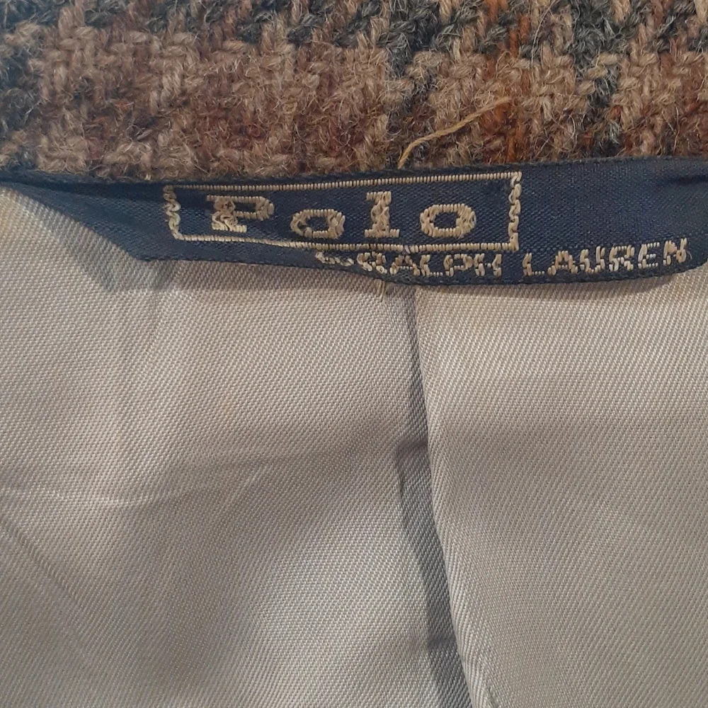 Vintage Polo Ralph Lauren Tweed Blazer. No size tag - Picture 8 of 10